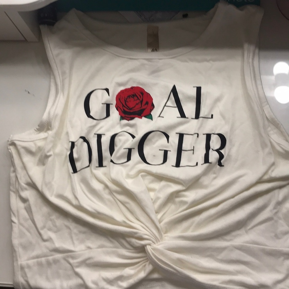 White crop top